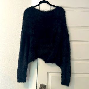 A black free people fuzzy sweater